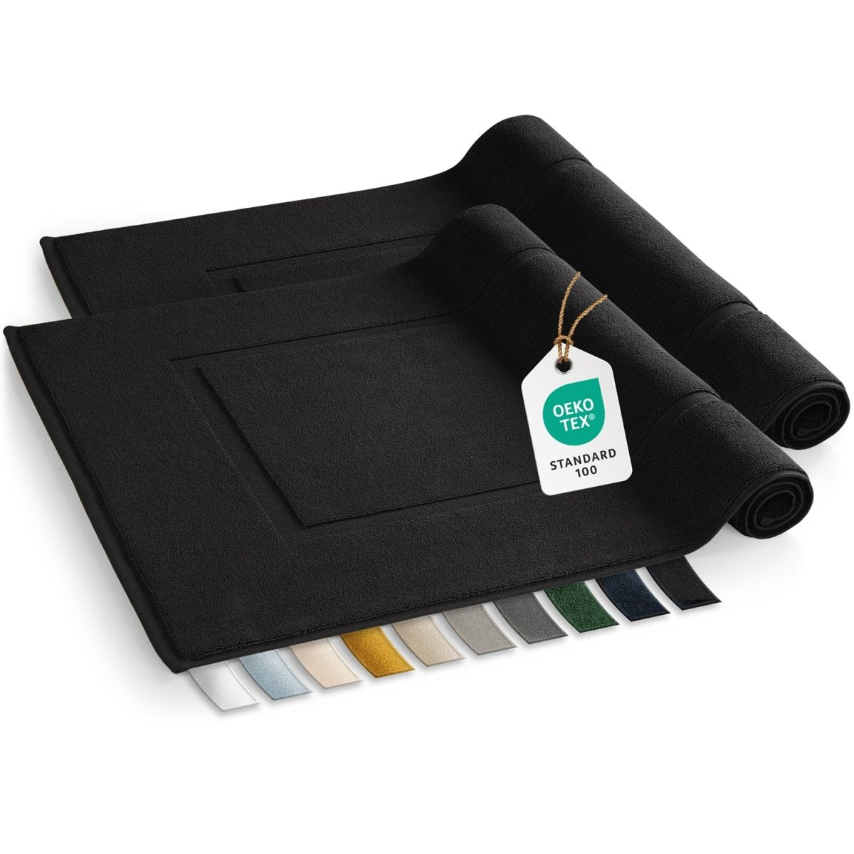 Badvorleger Terry 50x80 cm im 2er Set - 100% Baumwolle-