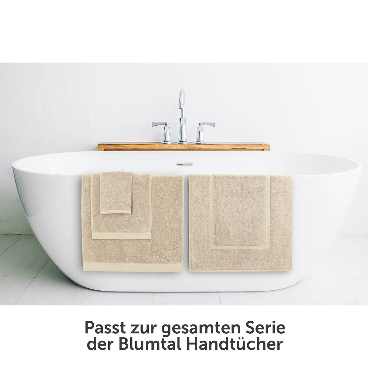 Badvorleger Terry 50x80 cm im 2er Set - 100% Baumwolle-