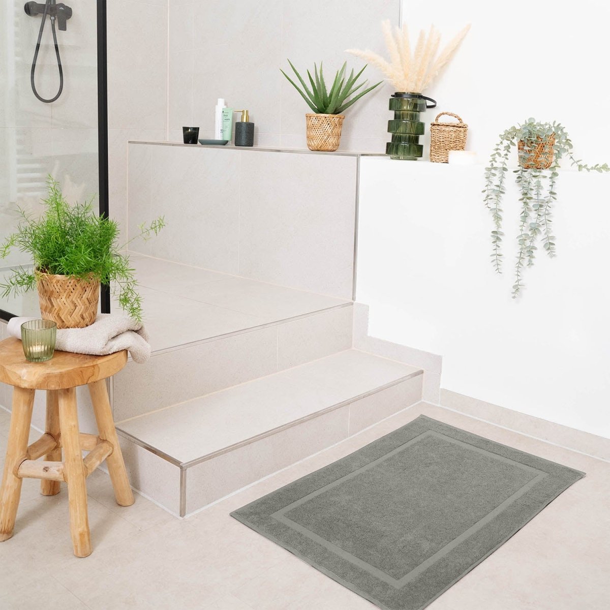 Badvorleger Terry 50x80 cm im 2er Set - 100% Baumwolle-
