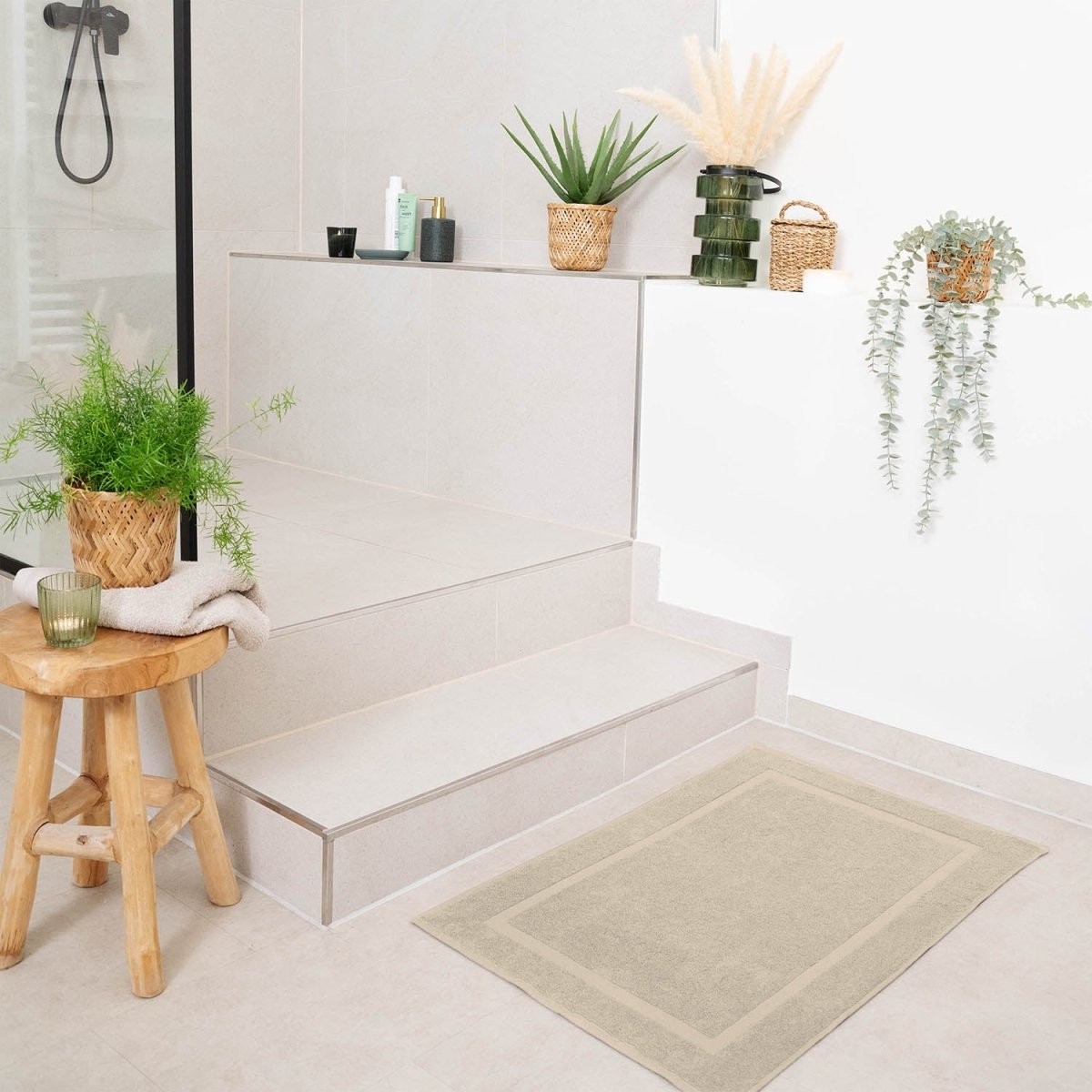 Badvorleger Terry 50x80 cm im 2er Set - 100% Baumwolle-