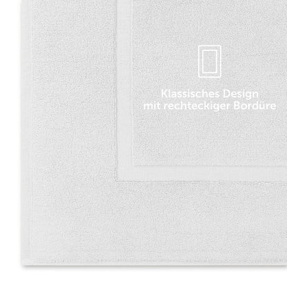 Badvorleger Terry 50x80 cm im 2er Set - 100% Baumwolle-