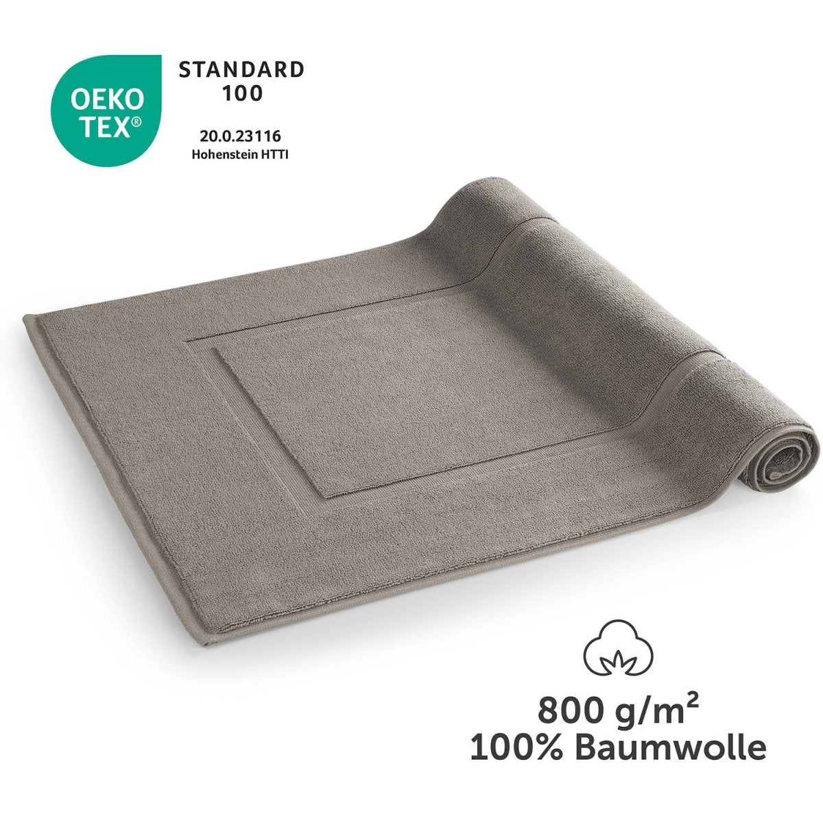 Badvorleger Terry 50x80 cm im 2er Set - 100% Baumwolle-