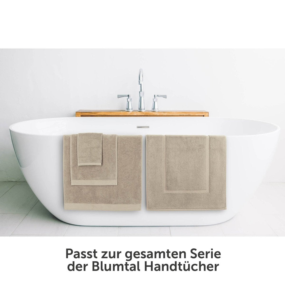 Badvorleger Terry 50x80 cm im 2er Set - 100% Baumwolle-