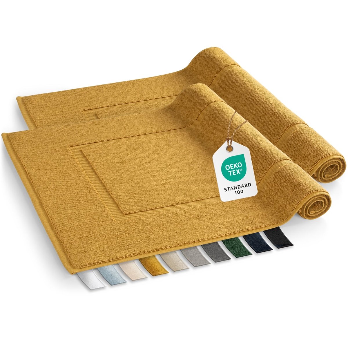 Badvorleger Terry 50x80 cm im 2er Set - 100% Baumwolle-