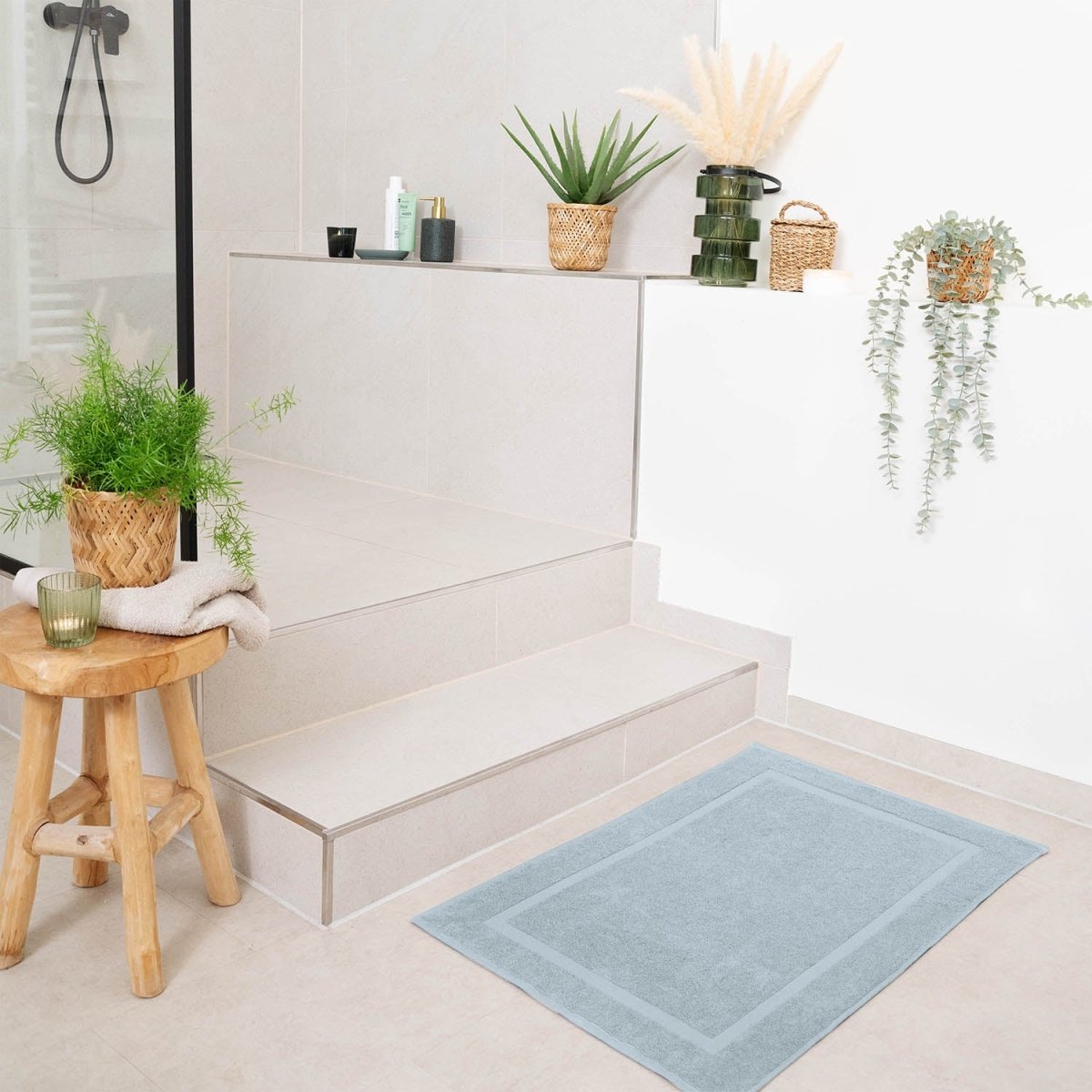 Badvorleger Terry 50x80 cm im 2er Set - 100% Baumwolle-