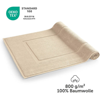 Badvorleger Terry 50x80 cm im 2er Set - 100% Baumwolle-