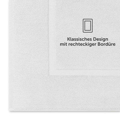 Badvorleger Terry 50x80 cm im 2er Set - 100% Baumwolle-