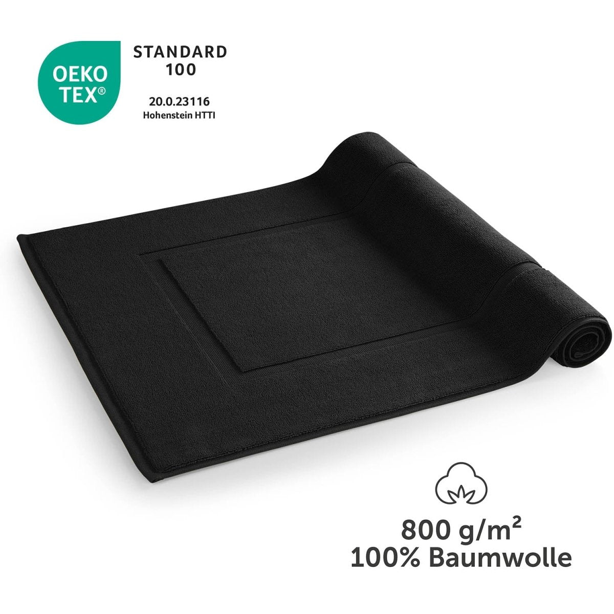 Badvorleger Terry 50x80 cm im 2er Set - 100% Baumwolle-