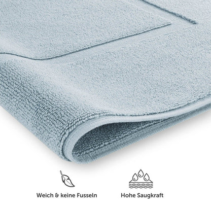 Badvorleger Terry 50x80 cm im 2er Set - 100% Baumwolle-
