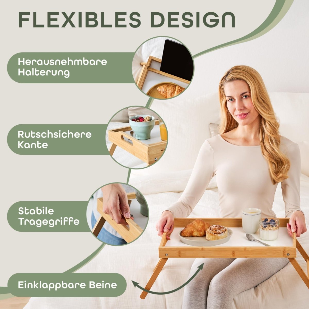 BETT - TABLETT aus Bambus - 