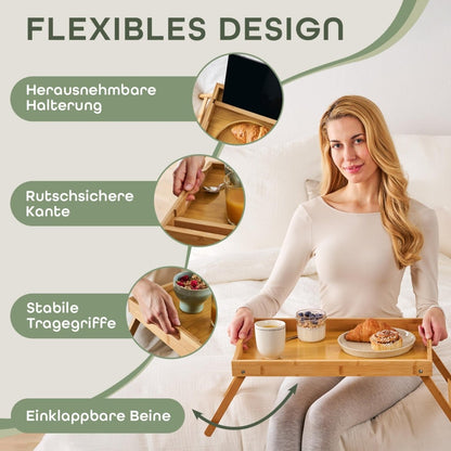 BETT - TABLETT aus Bambus - 