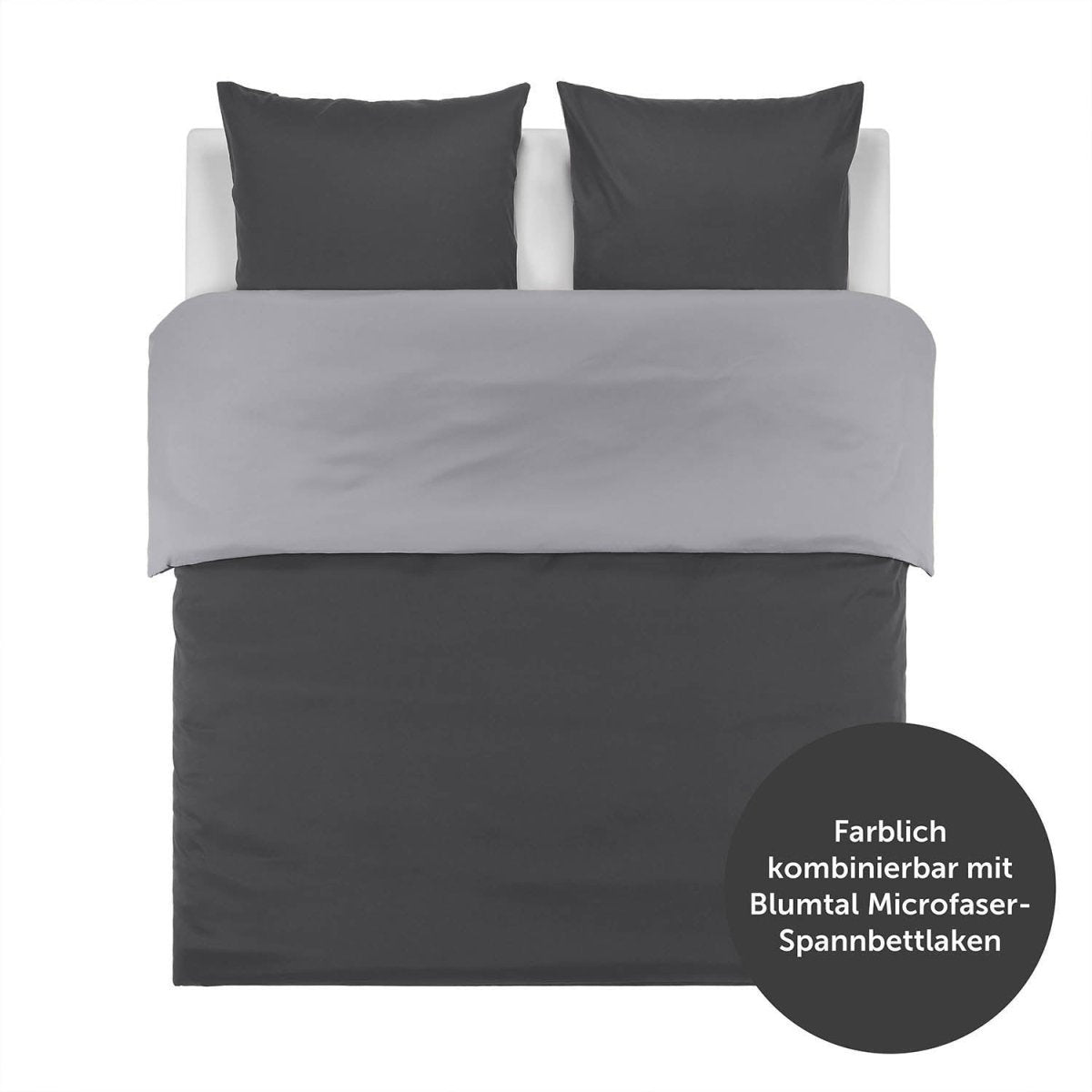 BETTBEZUG Ebba - mit Wendedesign &amp; Kissenbezug, Oeko - Tex Zertifiziert - 