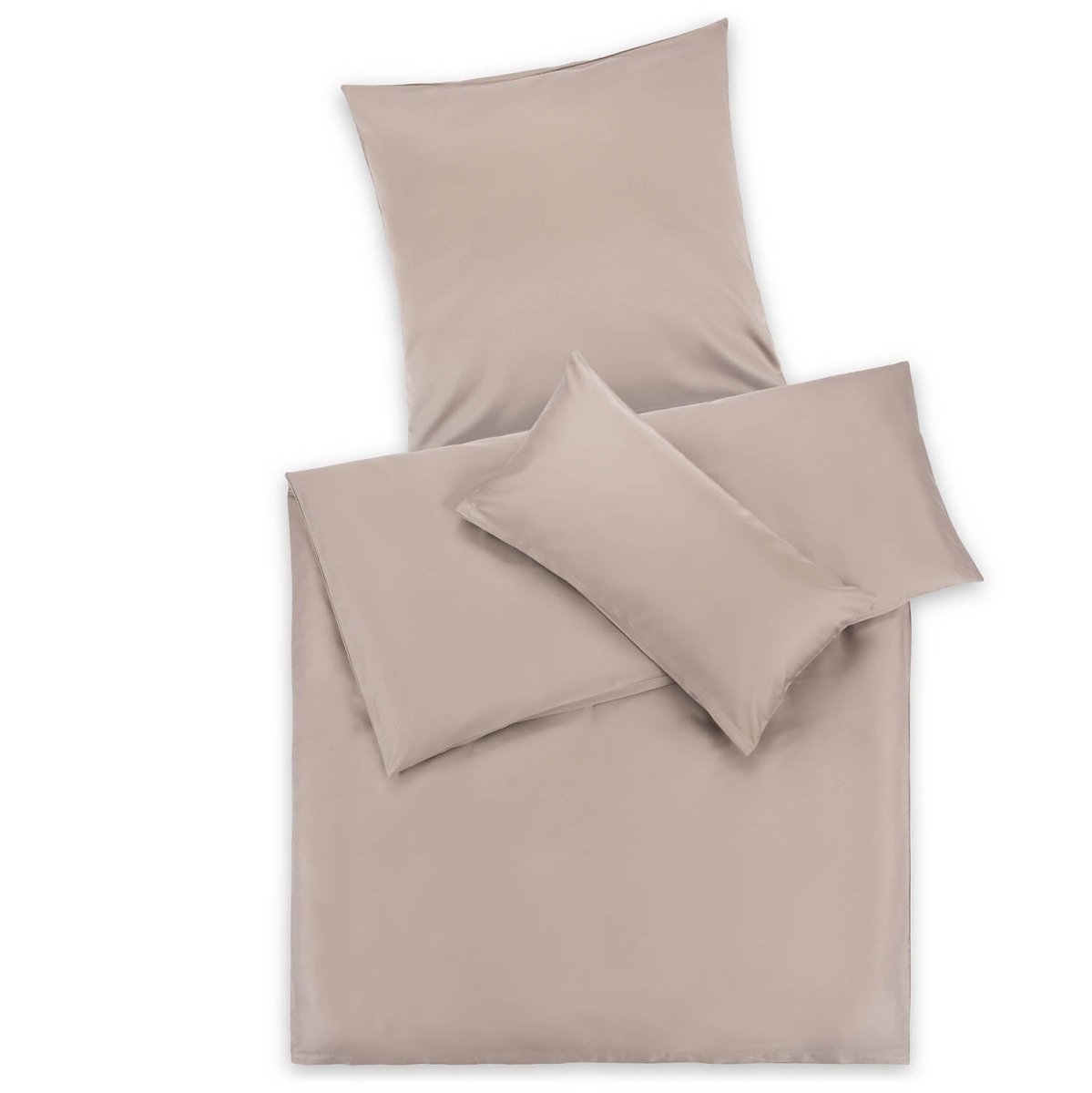 BETTBEZUG Isabella - Baumwolle, Premium Mako Satin mit Kissenbezug - 