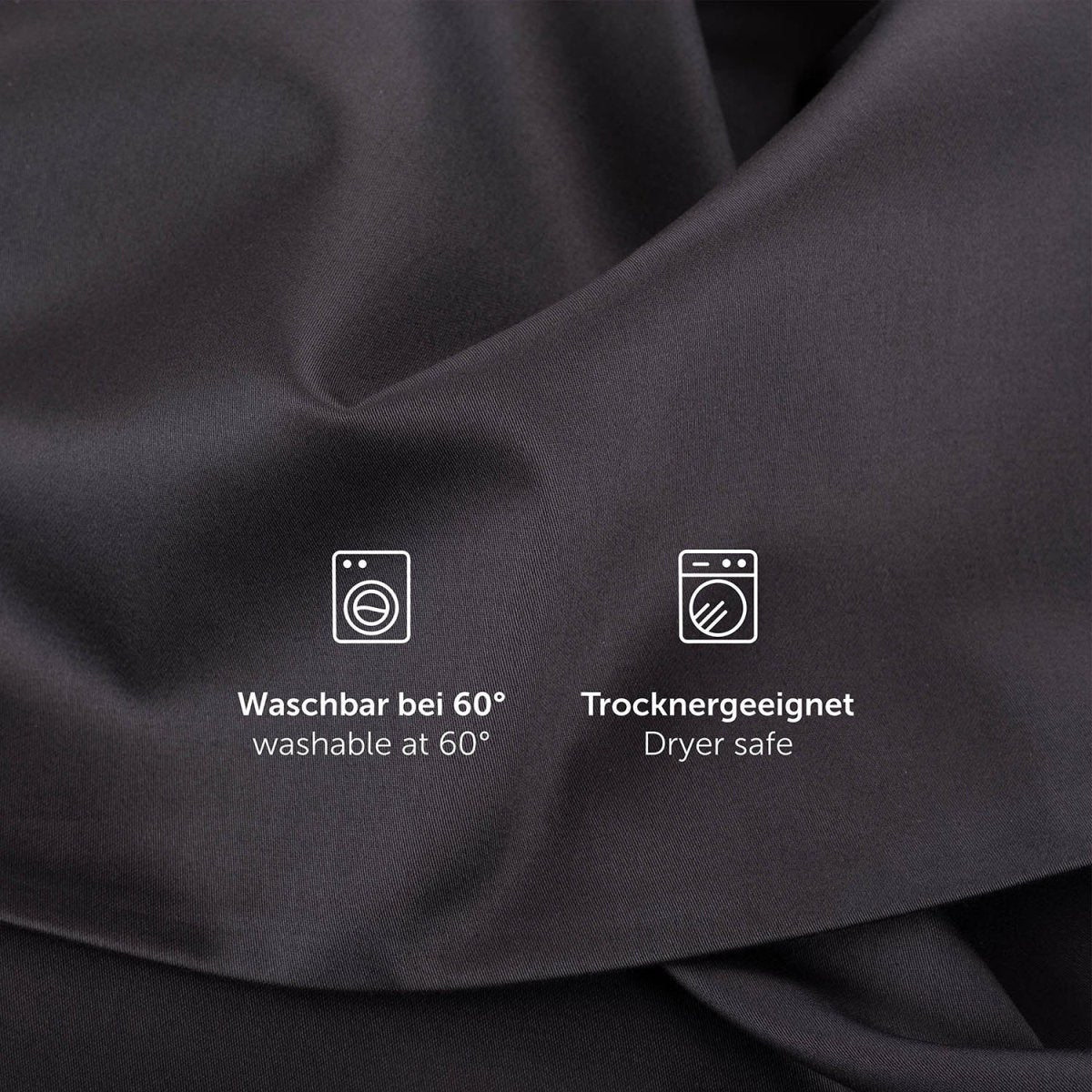 BETTBEZUG Isabella - Baumwolle, Premium Mako Satin mit Kissenbezug - 