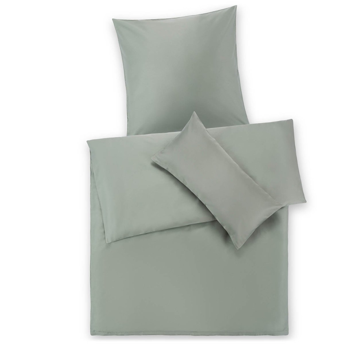 BETTBEZUG Isabella - Baumwolle, Premium Mako Satin mit Kissenbezug - 