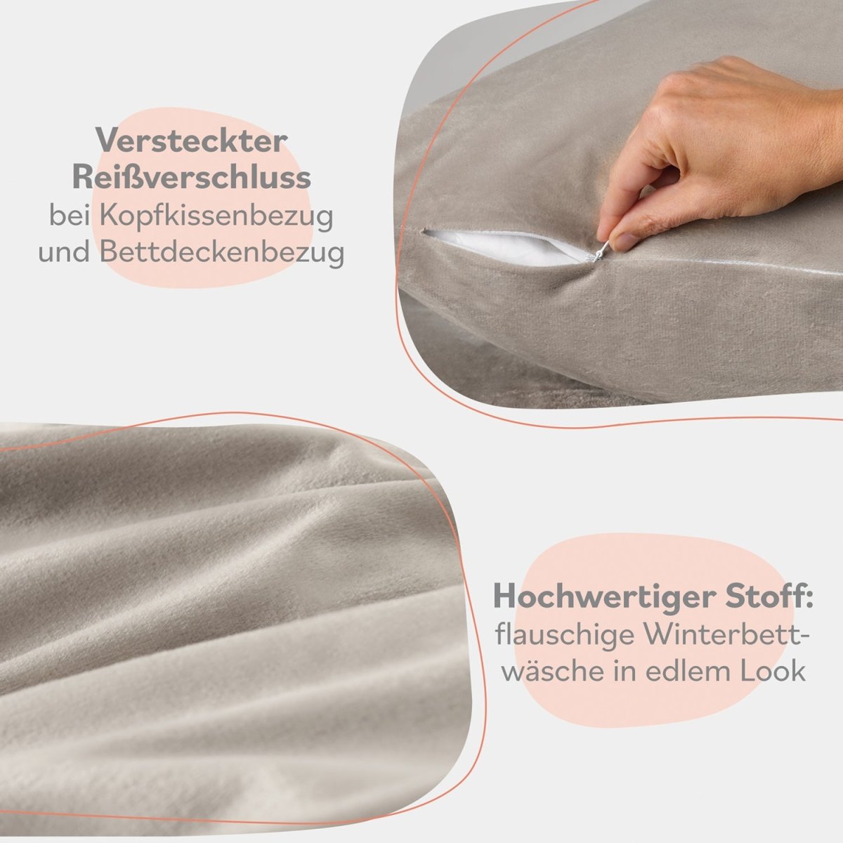 BETTWÄSCHE Forseti Cashmere - Touch - Oeko - Tex - 