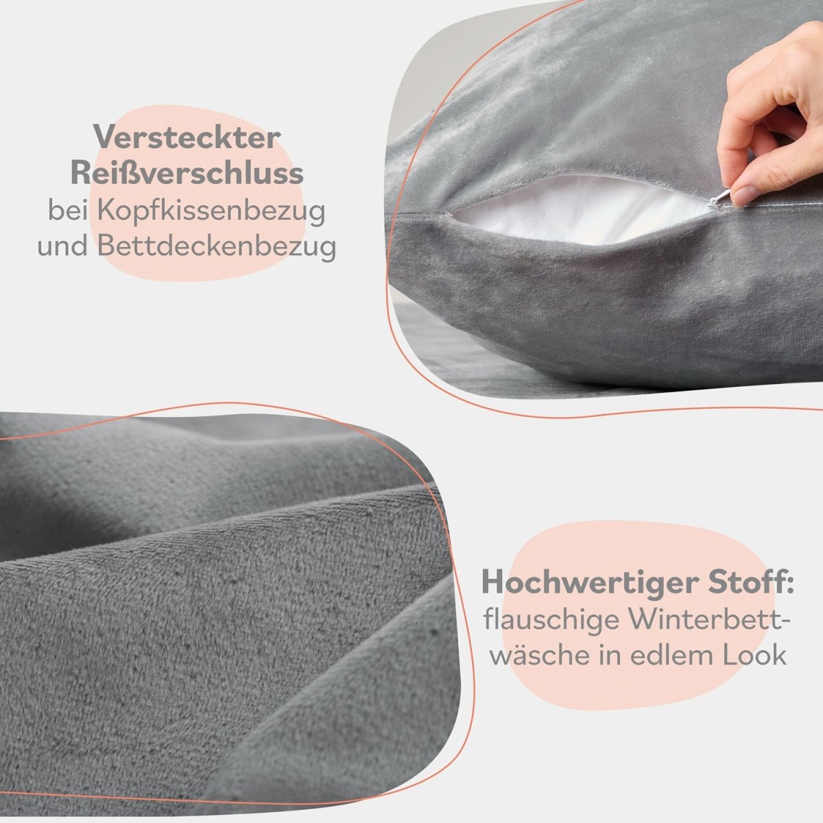 BETTWÄSCHE Forseti Cashmere - Touch - Oeko - Tex - 