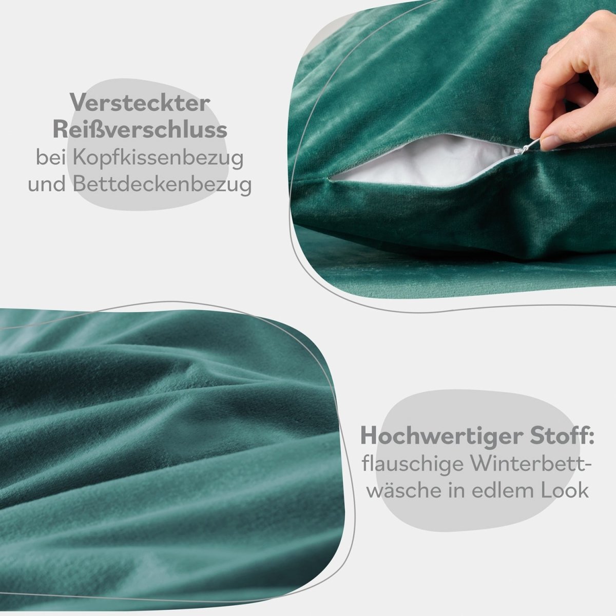 BETTWÄSCHE Forseti Cashmere - Touch - Oeko - Tex - 