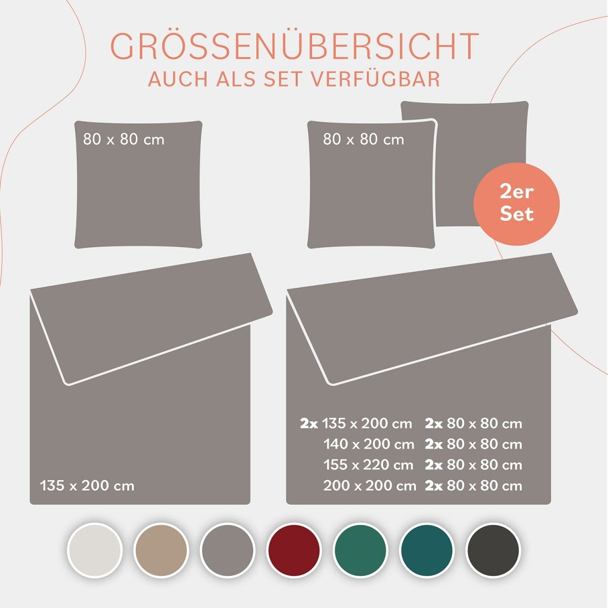 BETTWÄSCHE Forseti Cashmere - Touch - Oeko - Tex - 