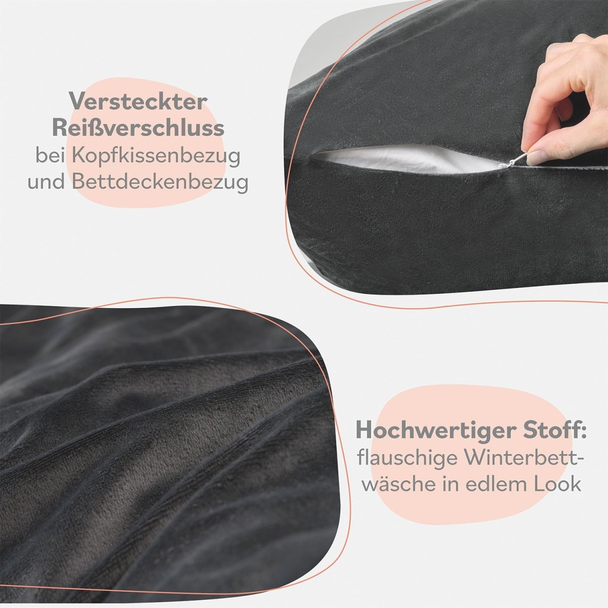 BETTWÄSCHE Forseti Cashmere - Touch - Oeko - Tex - 