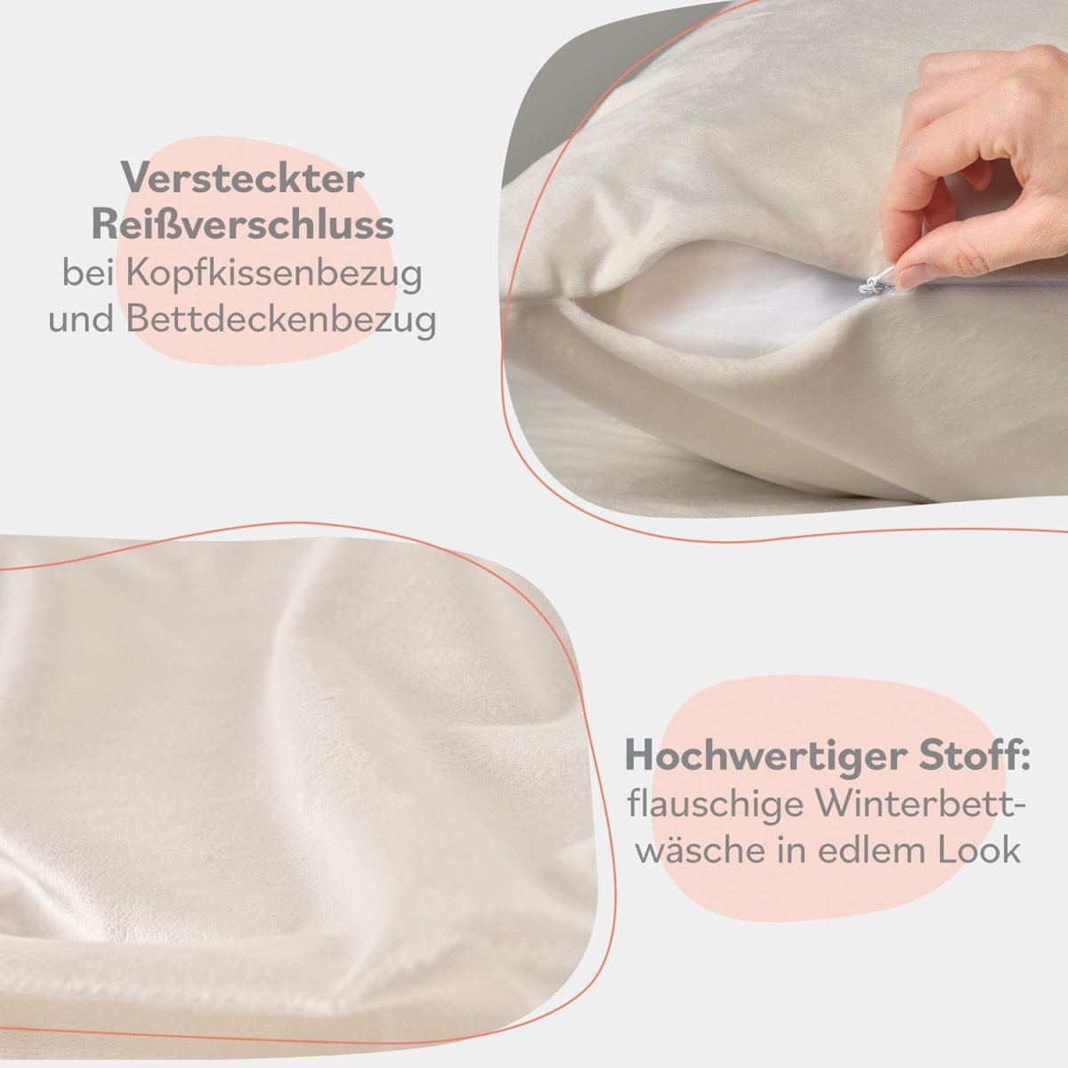 BETTWÄSCHE Forseti Cashmere - Touch - Oeko - Tex - 