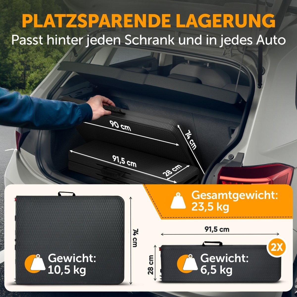 BIERZELTGARNITUR 3er Set - Klappbar für 8 Personen - 2X Bierbank + 1x Biertisch - 