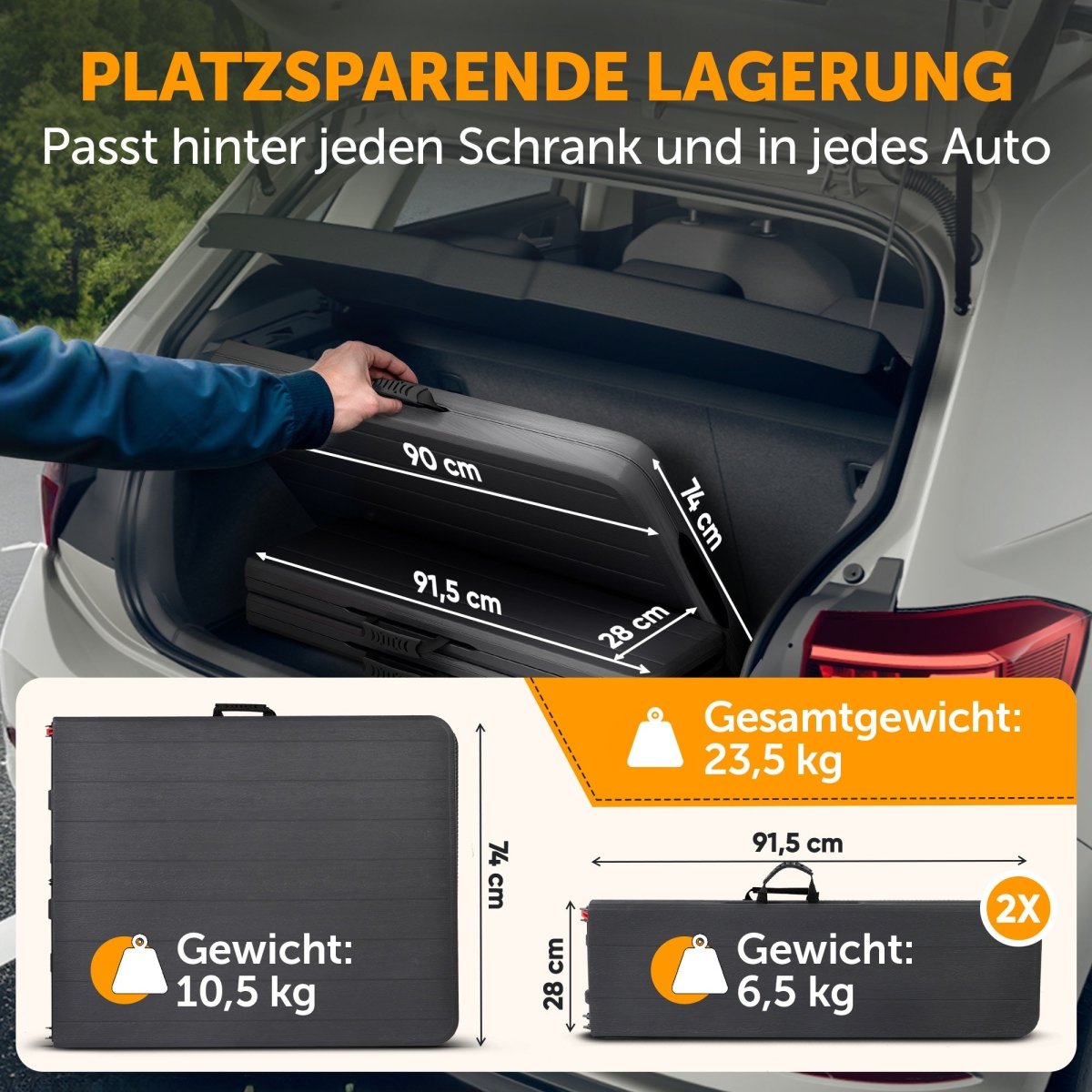 BIERZELTGARNITUR 3er Set - Klappbar für 8 Personen - 2X Bierbank + 1x Biertisch - 