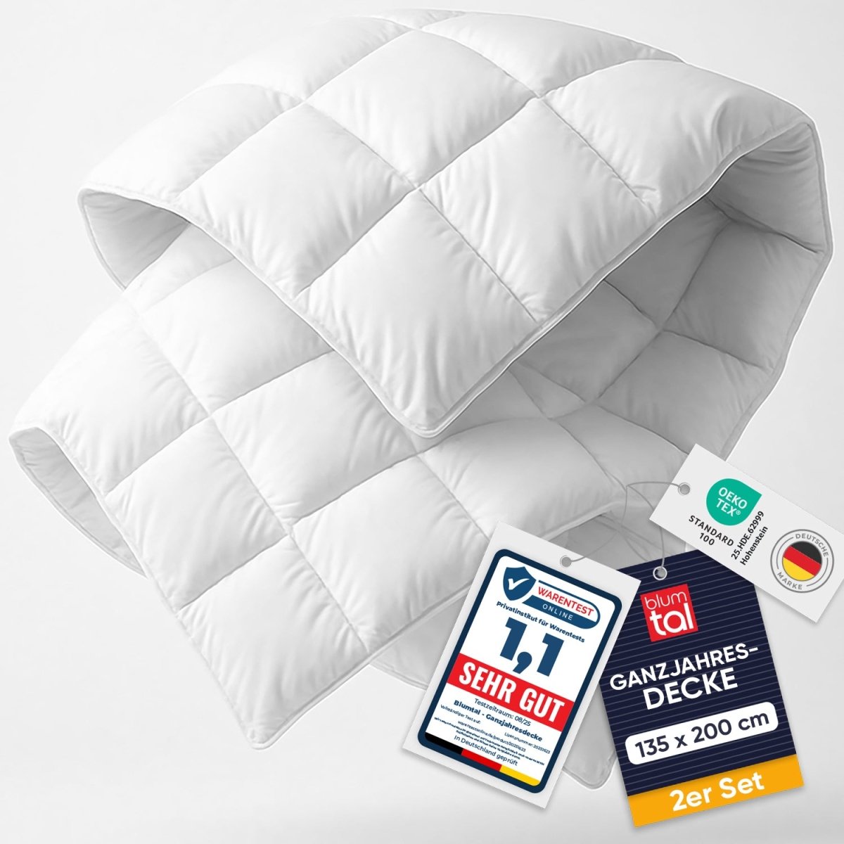 Blumtal BETTDECKEN - 100% Mikrofaser, atmungsaktiv &amp; weich-