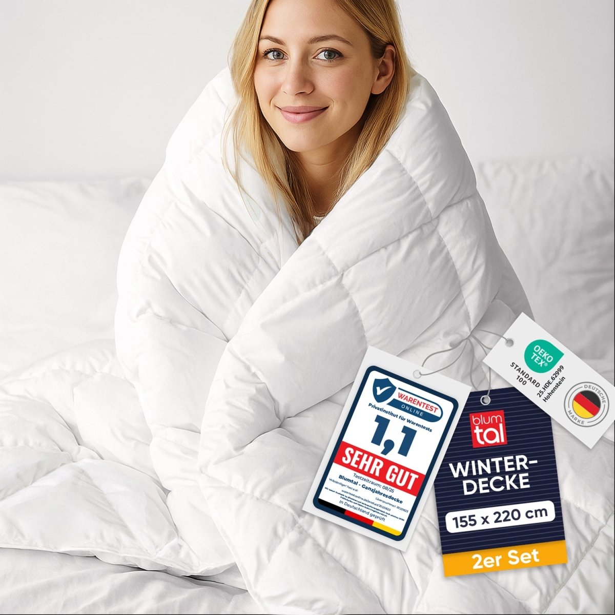 Blumtal BETTDECKEN - 100% Mikrofaser, atmungsaktiv &amp; weich-