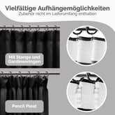 Blumtal VERDUNKELUNGSVORHÄNGE mit Kräuselband-