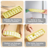 EISWÜRFELFORMEN SILIKON mit Deckel - 3er Set - 