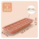 EISWÜRFELFORMEN SILIKON mit Deckel - 3er Set - 