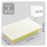 EISWÜRFELFORMEN SILIKON mit Deckel - 3er Set - 