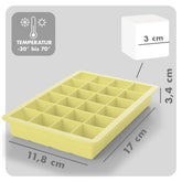 EISWÜRFELFORMEN SILIKON mit Deckel - 3er Set - 