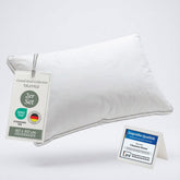 FEDERKISSEN LILLABO mit 3 - Kammer - Füllung + Bezug 100% Baumwolle - 
