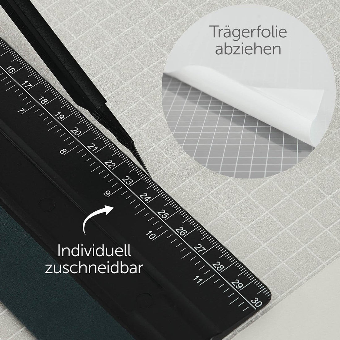 FENSTERFOLIE Strandmon mit Milchglas - Effekt - 