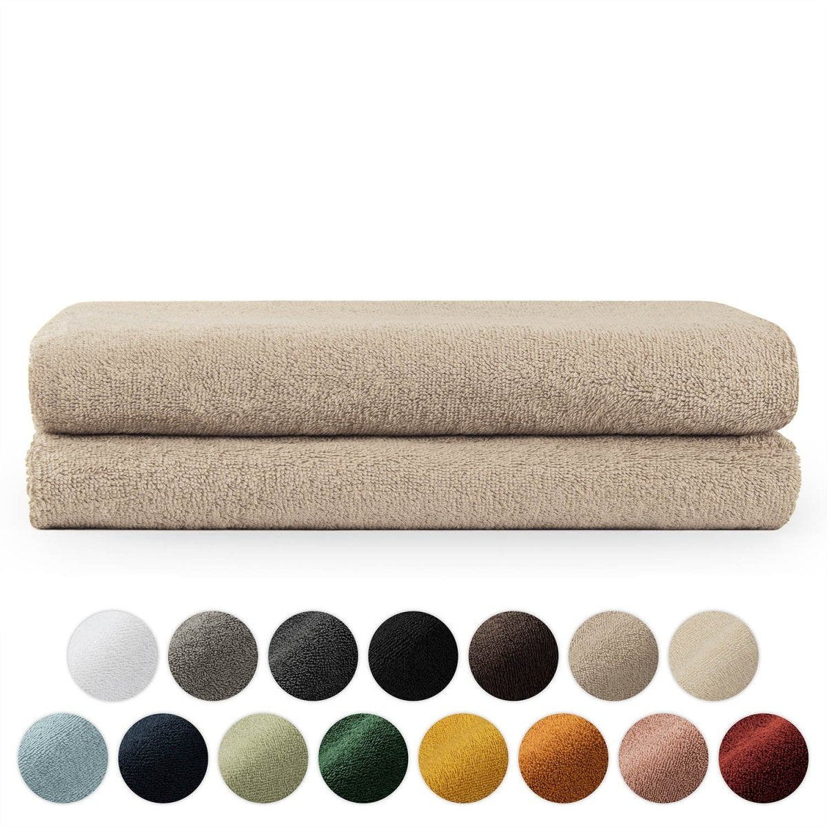 FROTTEE - BADETUCH Set – 2 Stück (70x140cm) - 