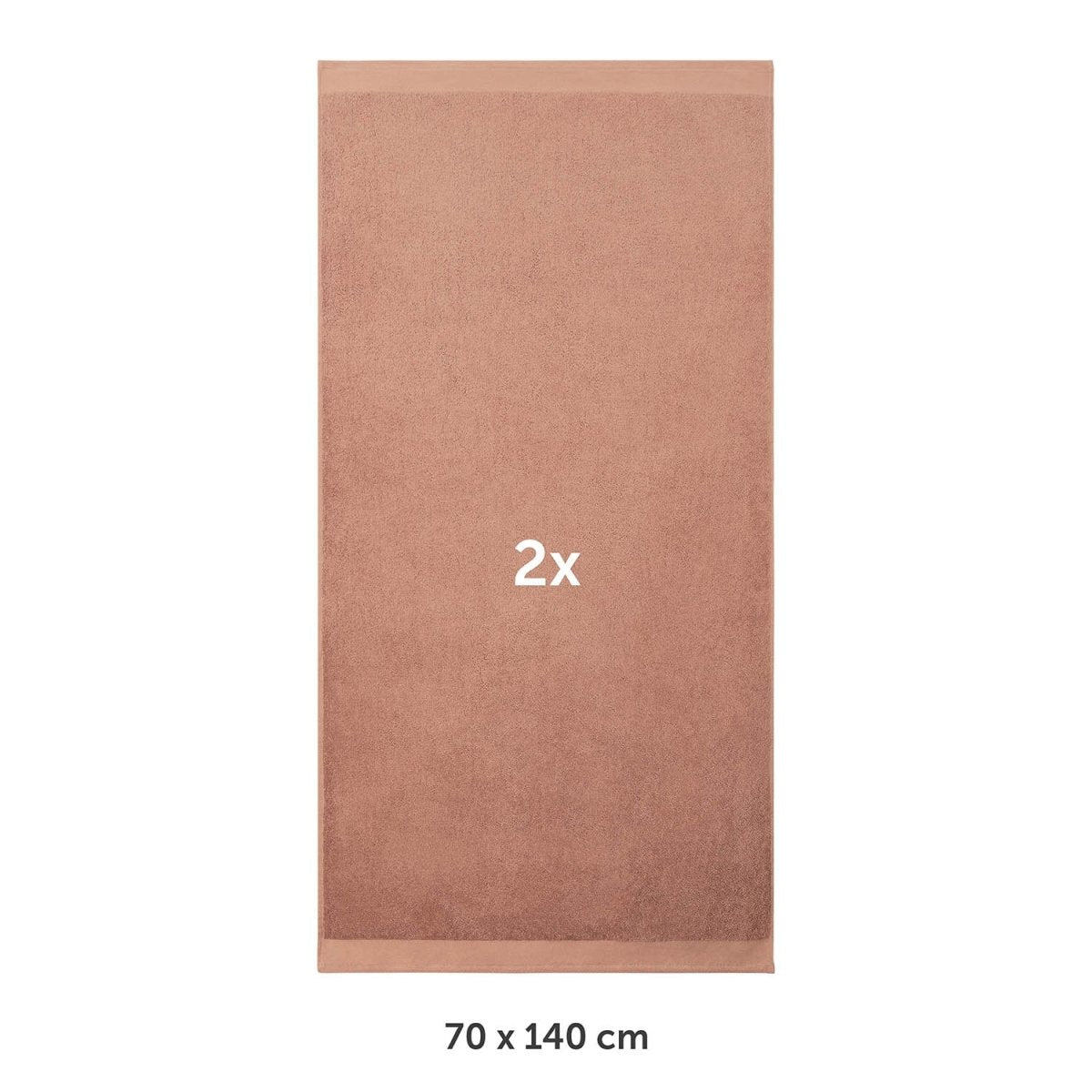 FROTTEE - BADETUCH Set – 2 Stück (70x140cm) - 