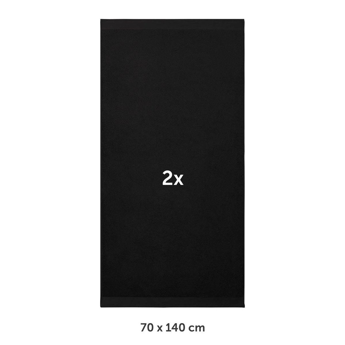 FROTTEE - BADETUCH Set – 2 Stück (70x140cm) - 