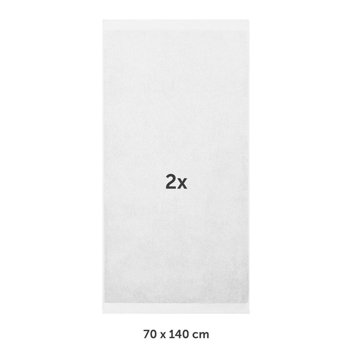 FROTTEE - BADETUCH Set – 2 Stück (70x140cm) - 