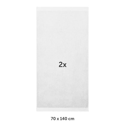 FROTTEE - BADETUCH Set – 2 Stück (70x140cm) - 
