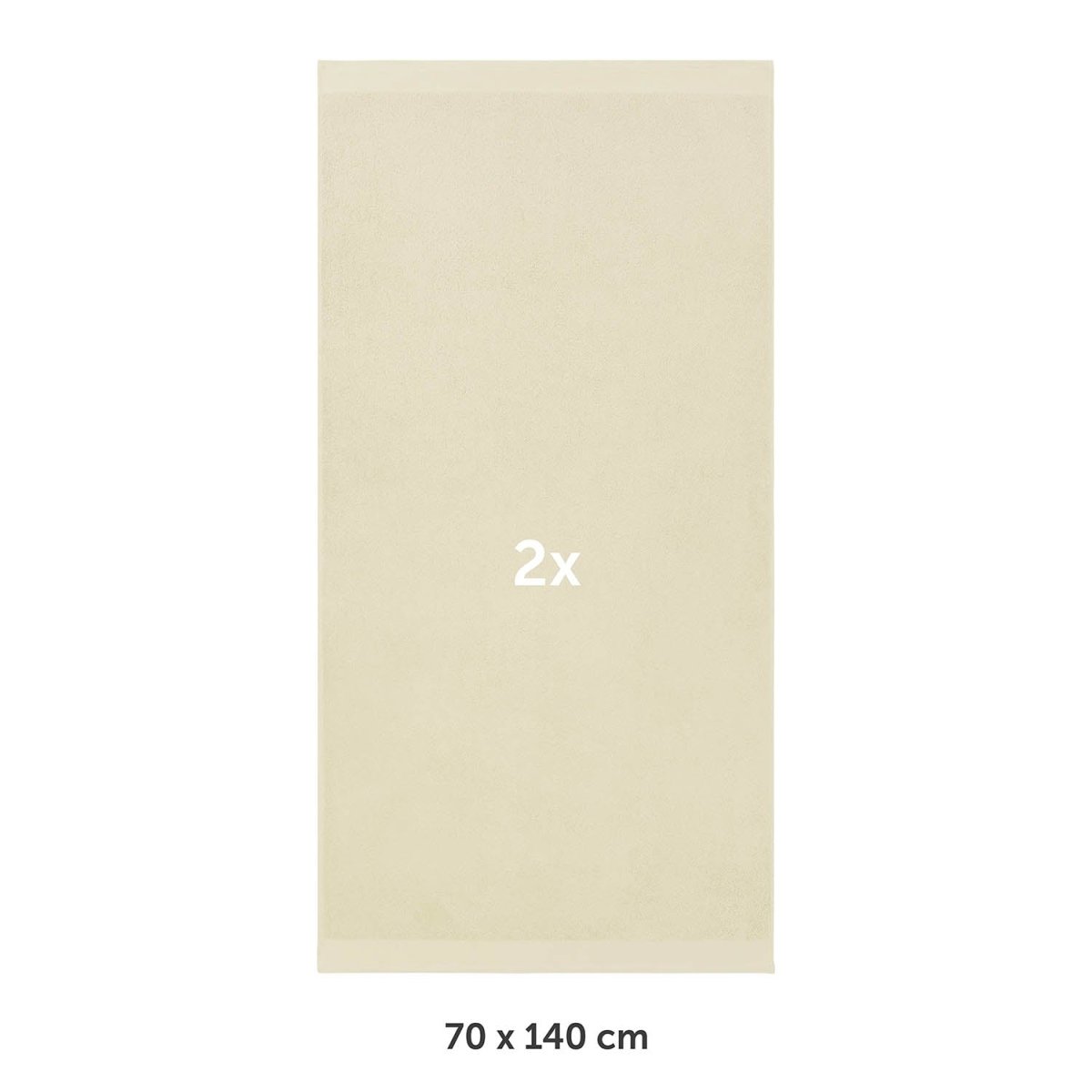 FROTTEE - BADETUCH Set – 2 Stück (70x140cm) - 