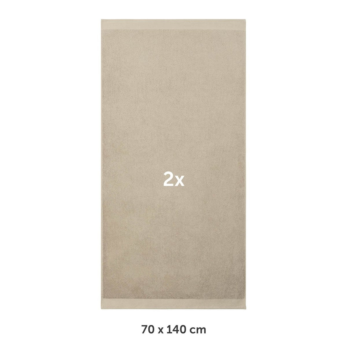 FROTTEE - BADETUCH Set – 2 Stück (70x140cm) - 