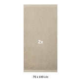 FROTTEE - BADETUCH Set – 2 Stück (70x140cm) - 