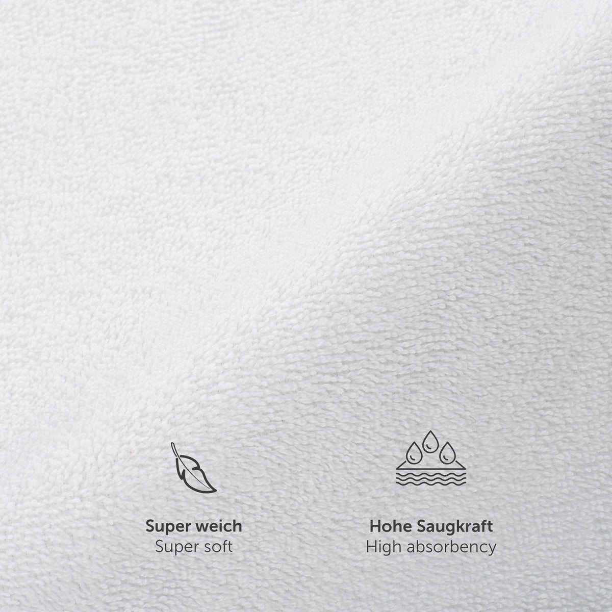 FROTTEE - BADETUCH Set – 2 Stück (70x140cm) - 