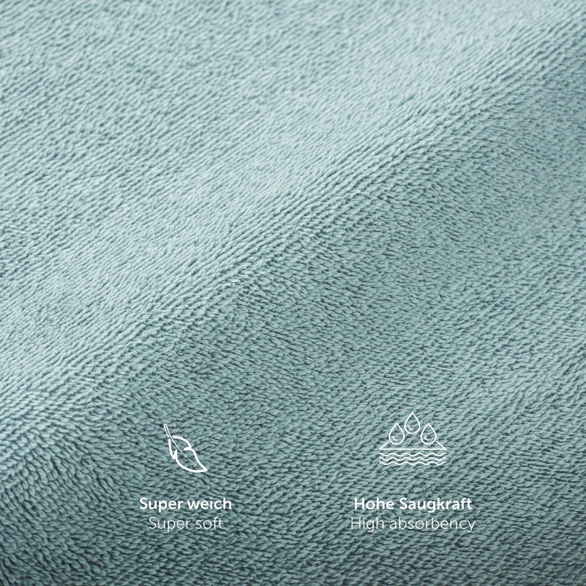 FROTTEE - BADETUCH Set – 2 Stück (70x140cm) - 