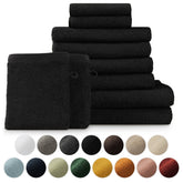 FROTTEE - HANDTUCH Set – 10 - teilig (2 Badetücher, 4 Handtücher, 2 Gästehandtücher, 2 Waschlappen) - 
