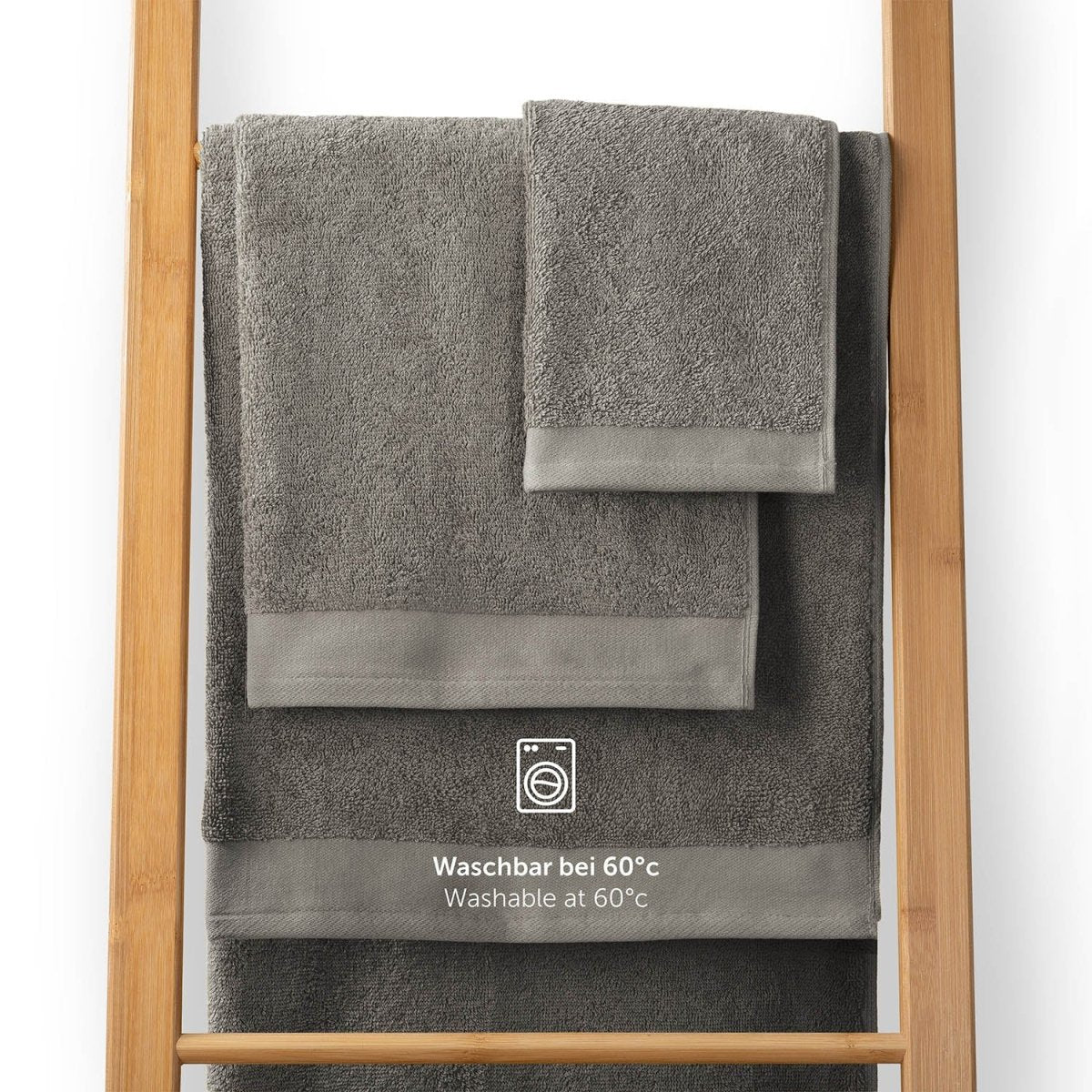 FROTTEE - HANDTUCH Set – 10 - teilig (2 Badetücher, 4 Handtücher, 2 Gästehandtücher, 2 Waschlappen) - 