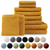 FROTTEE - HANDTUCH Set – 10 - teilig (2 Badetücher, 4 Handtücher, 2 Gästehandtücher, 2 Waschlappen) - 