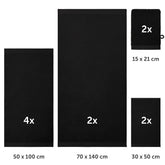 FROTTEE - HANDTUCH Set – 10 - teilig (2 Badetücher, 4 Handtücher, 2 Gästehandtücher, 2 Waschlappen) - 
